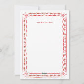 Cartes Pour Fêtes Annuelles Photo Mariage de cadre peint Holly classique (Dos)