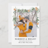 Cartes Pour Fêtes Annuelles Photo Mariée & brillante | Oranges de Noël (Devant)