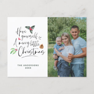 Cartes Pour Fêtes Annuelles Photo Merry Little Christmas