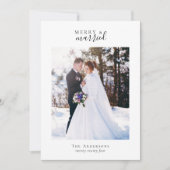 Cartes Pour Fêtes Annuelles Photo Merry & Married 2 (Devant)