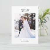 Cartes Pour Fêtes Annuelles Photo Merry & Married 2 (Debout devant)