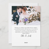 Cartes Pour Fêtes Annuelles Photo Merry & Married 2 (Dos)