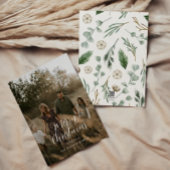 Cartes Pour Fêtes Annuelles Photo minimale moderne Noël élégant script