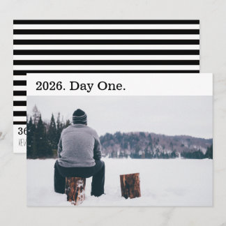 Cartes Pour Fêtes Annuelles Photo minimaliste moderne de nouvelles opportunité