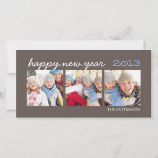 Cartes Pour Fêtes Annuelles Photo Mocha Photocard de la Nouvelle-Année