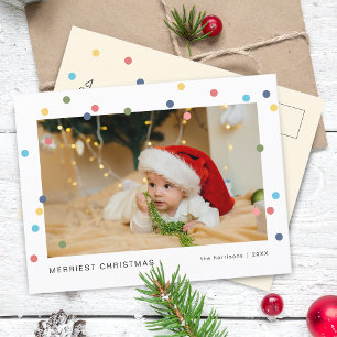 Cartes Pour Fêtes Annuelles Photo moderne aux couleurs vives