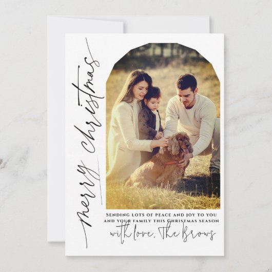 Cartes Pour Fêtes Annuelles Photo moderne avec Arch (Devant)