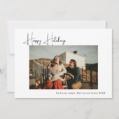 Cartes Pour Fêtes Annuelles Photo moderne Boho Four Happy (Devant)