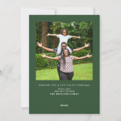 Cartes Pour Fêtes Annuelles Photo moderne Bold Joyeux Noël (Dos)