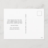 Cartes Pour Fêtes Annuelles Photo moderne Entreprise Noël (Dos)