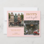 Cartes Pour Fêtes Annuelles Photo moderne joyeuse et brillante (Devant)