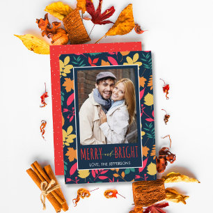 Cartes Pour Fêtes Annuelles Photo moderne joyeuse et brillante