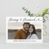 Cartes Pour Fêtes Annuelles Photo moderne Joyeux & marié Noël marié (Debout devant)