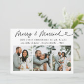 Cartes Pour Fêtes Annuelles Photo moderne Joyeux & marié Noël marié (Debout devant)