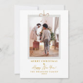 Cartes Pour Fêtes Annuelles Photo moderne Joyeux Noël (Devant)