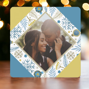 Cartes Pour Fêtes Annuelles Photo moderne personnalisée de Noël