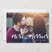 Cartes Pour Fêtes Annuelles Photo Moderne « Plus Et Plus Joyeux » (Devant)