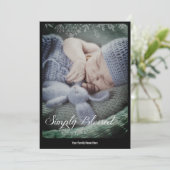 Cartes Pour Fêtes Annuelles Photo moderne simple | Tout simplement béni (Debout devant)