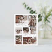 Cartes Pour Fêtes Annuelles Photo moderne tendance collage Noël (Debout devant)