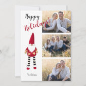 Cartes Pour Fêtes Annuelles Photo multiple avec Père Noël illustrée (Devant)