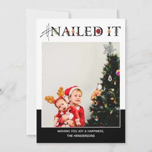 Cartes Pour Fêtes Annuelles Photo #NailingIt (Devant)