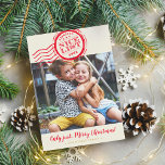 Cartes Pour Fêtes Annuelles PHOTO NAUGHTY ou NICE drôles santas liste timbre<br><div class="desc">par kat massard >>> www.simplysweetPAPERIE.com <<< Un design amusant avec un cachet d'approbation Père Noël authentique - NICE LIST ! Vos enfants l'ont-ils fait ? CONSEIL 1. Pour redimensionner / repositionner la photo, cliquez sur le bouton "customiser". 2. Vous pouvez également modifier les polices, déplacer et ajouter du texte !...</div>