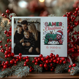 Cartes Pour Fêtes Annuelles Photo Noël drôle de joueur