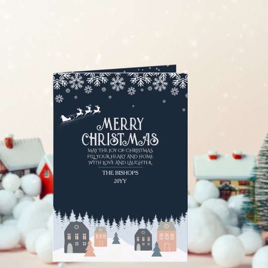 Cartes Pour Fêtes Annuelles Photo Noël Rustique Hiver