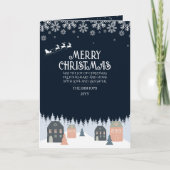 Cartes Pour Fêtes Annuelles Photo Noël Rustique Hiver (Devant)