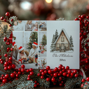Cartes Pour Fêtes Annuelles Photo Noël Rustique Neutre