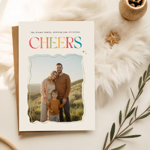 Cartes Pour Fêtes Annuelles Photo Noir et Blanc Noël Rétro Écriture Joyeux Noë