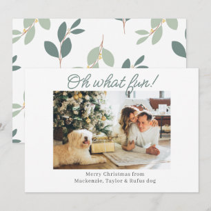 Cartes Pour Fêtes Annuelles Photo Oh What Fun Christmas