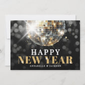 Cartes Pour Fêtes Annuelles Photo Or Bonne Année (Devant)