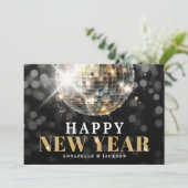 Cartes Pour Fêtes Annuelles Photo Or Bonne Année (Debout devant)