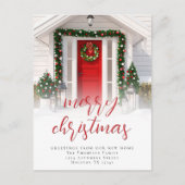 Cartes Pour Fêtes Annuelles Photo Overlay Joyeux Noël Script Nouveau Accueil (Devant)