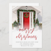 Cartes Pour Fêtes Annuelles Photo Overlay Script Joyeux Noël Nouveau Accueil (Devant / Derrière)