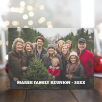 Photo panoramique de réunion de famille avec type