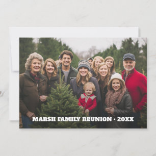 Cartes Pour Fêtes Annuelles Photo panoramique de réunion de famille avec type