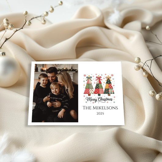 Cartes Pour Fêtes Annuelles Photo Patchwork Christmas