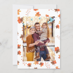 Cartes Pour Fêtes Annuelles Photo personnalisable de THANKSGIVING de gratitude
