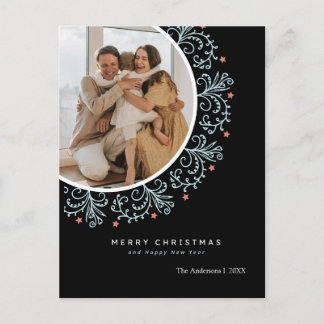 Cartes Pour Fêtes Annuelles Photo personnalisé Joyeux Noël et Bonne Année