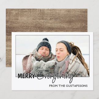 Cartes Pour Fêtes Annuelles Photo Personnalisée Amusant Joyeux Tout le texte d