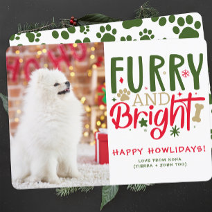 Cartes Pour Fêtes Annuelles Photo personnalisée de Noël de chien