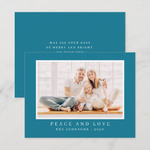 Cartes Pour Fêtes Annuelles Photo personnalisée de Noël simple moderne