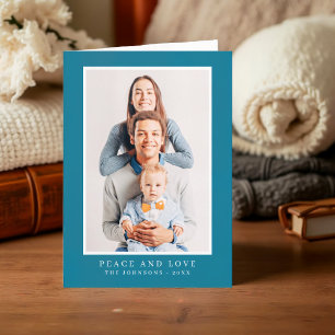 Cartes Pour Fêtes Annuelles Photo personnalisée de Noël simple moderne