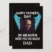 Cartes Pour Fêtes Annuelles Photo personnalisée Fête des pères commémorative a (Devant / Derrière)