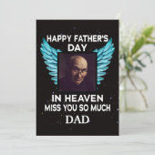 Cartes Pour Fêtes Annuelles Photo personnalisée Fête des pères commémorative a (Debout devant)