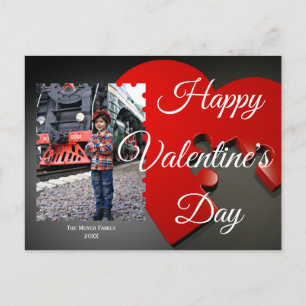 Cartes Pour Fêtes Annuelles Photo personnalisée Joyeux Valentines Jour Puzzle