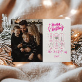 Cartes Pour Fêtes Annuelles Photo Pink Nutcracker Coquette Christmas