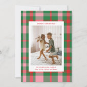 Cartes Pour Fêtes Annuelles Photo Plaid colorée (Devant)